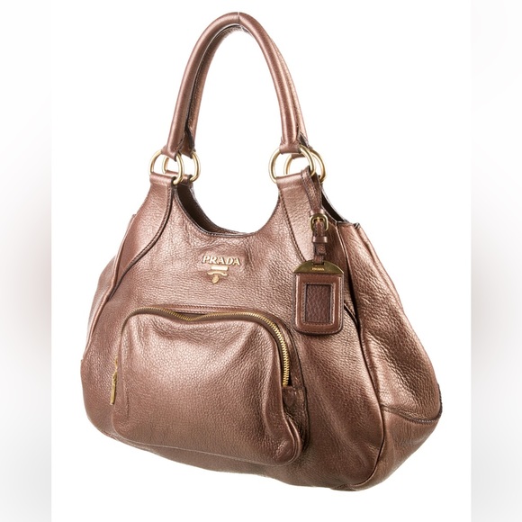 PRADA Vitello Daino Mordore Hobo Bag - Picture 3 of 6